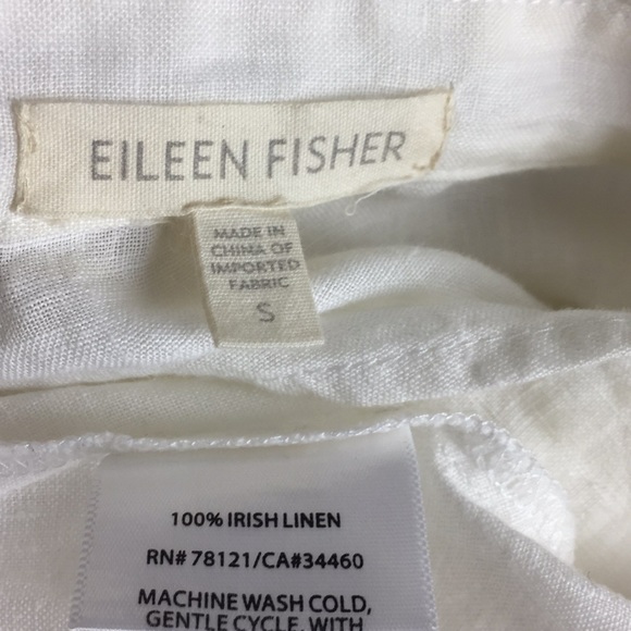 Elieen Fisher Tunic Womens Small High Low Button F - Picture 7 of 7